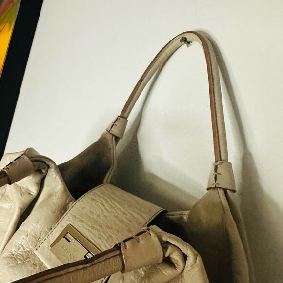 KATE SPADE New York Stone Ostrich Embossed Overlap Closure Shoulder Bag - Picture 7 of 12